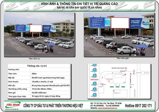 Pano trụ tại bãi để xe sân bay Đà Nẵng