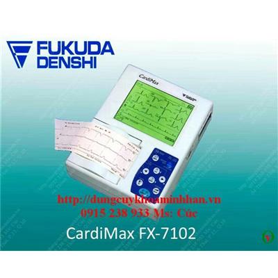 MÁY ĐIỆN TIM 3 CẦN Fukuda Cardimax FX-7102  MAY DIEN TIM 3 CAN Fukuda Cardimax FX-7102