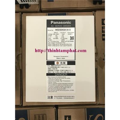 Lập trình Driver Servo Panasonic Minas MSDS043A1A13