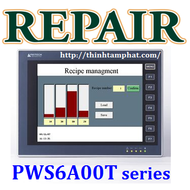 Sửa màn hình HMI Hitech PWS6A00T-N, sửa HMI Hitech PWS6A00T-P