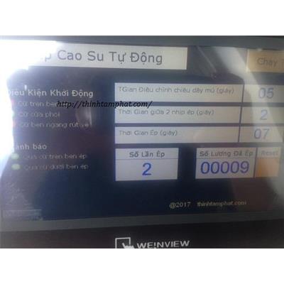 Lập trình hệ thống máy ép cao su tự động