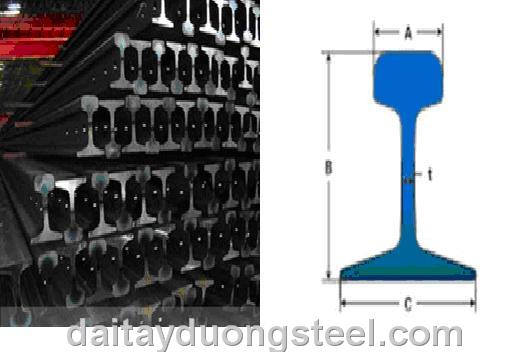 Thép ray (RAIL) tầu P11-P15- P18-P22-P24-P30-P38...QU120