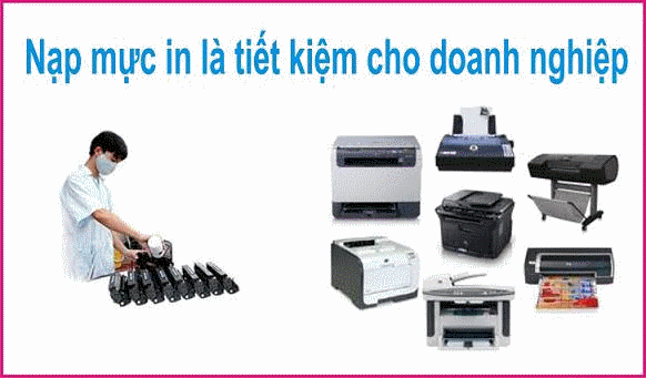 nạp mực máy in các loại giá rẻ 