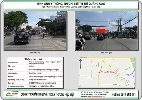 Pano (billboard) tại ngã 5 Gò Vấp - VINA BRAND
