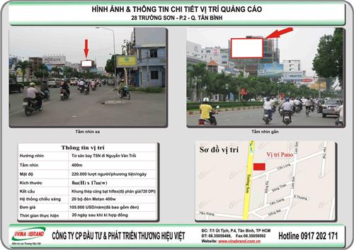 cty quang cao Thuong Hieu Viet cho thue Pano đường Trường Sơn - Sân Bay Tân Sơn Nhất - Tp HCM