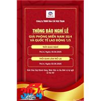 Thông Báo Lịch Nghỉ Lễ Quốc Khánh 02/09/2026