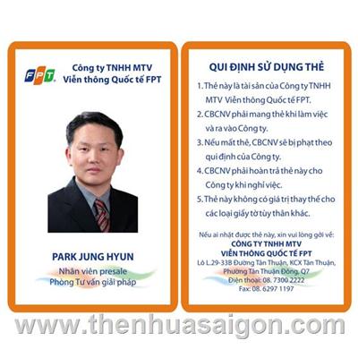 Thẻ Nhân Viên Đứng  The Nhan Vien Dung