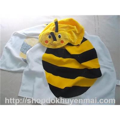 Khăn hoạt hình ong vàng 100% cotton