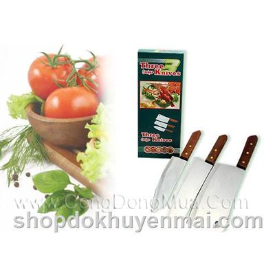 Bộ 3 dao làm bếp siêu bén - Có dao chặt xương