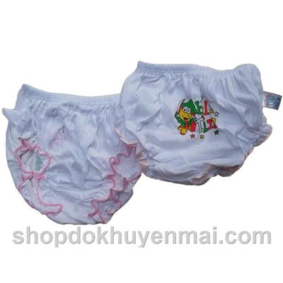 Set 2 quần chíp cotton bé gái - Size 1