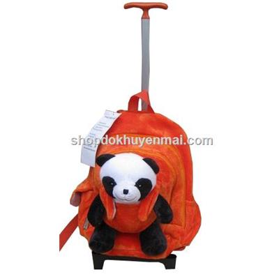 Balo gấu trúc xinh xắn có cần kéo Friso (cần kéo có thể tháo rời) - Màu cam