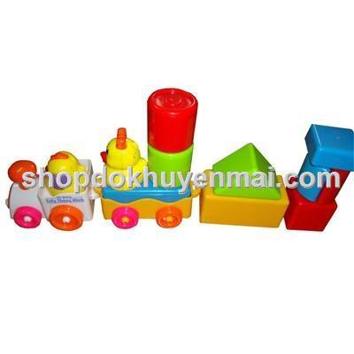Xếp hình đoàn tàu thông minh Enfa - Kèm pin