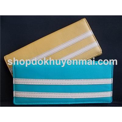 Ví cầm tay giả da nhiều ngăn Pond