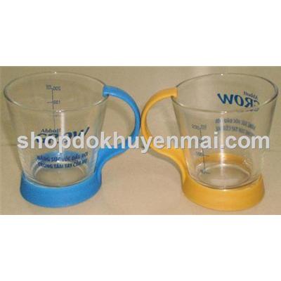 Ly thủy tinh chia vạch có đế nhựa Grow - 200ml