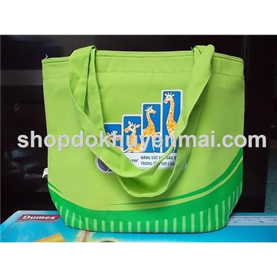 Túi Abbott 2 lớp bằng vải rất dày và đẹp, dây kéo - Ba màu