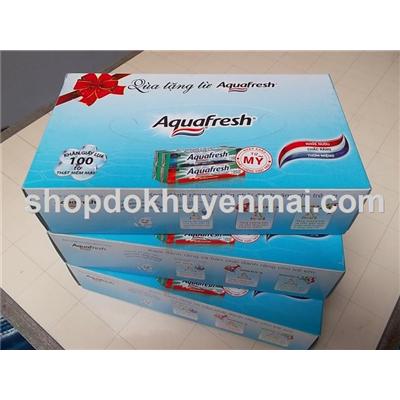 Một hộp khăn giấy lụa Aquafresh 100 tờ (2 lớp)