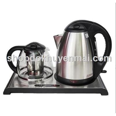 Bộ đôi ấm đun siêu tốc + bình trà/ cafe cao cấp
