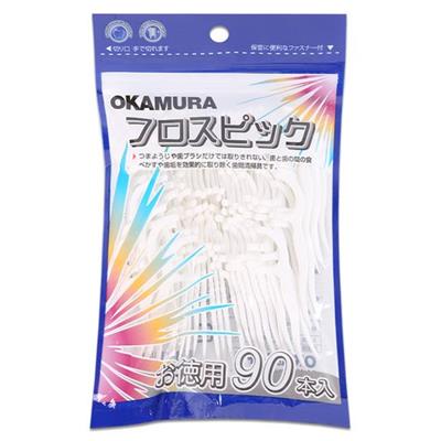 Gói 90 Tăm Chỉ Kẻ Răng Asahi Okamura Nhật Bản