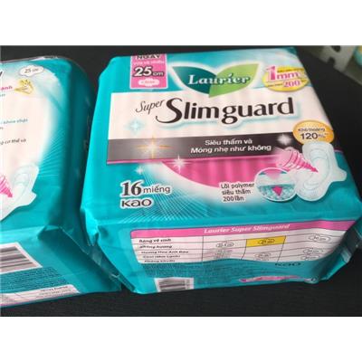 Bịch Băng Vệ Sinh LAURÍER Super Slimguard Cánh 16 Miếng 25cm