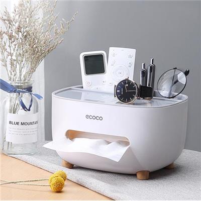 Hộp Đựng Khăn Giấy Để Bàn Ecoco Sang Trọng Tiện Ích - Kt: (21 x 16.3 x 13) cm