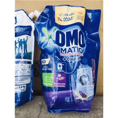 Túi Nước Giặt Omo Matic CỬA TRƯỚC Khử Mùi Thơm Thư Thái 3.6kg