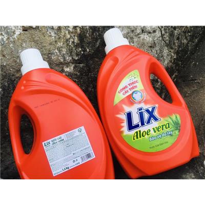 Nước Giặt Lix Đậm Đặc Aloe Vera Bảo Vệ Da Tay Chai 3.6kg