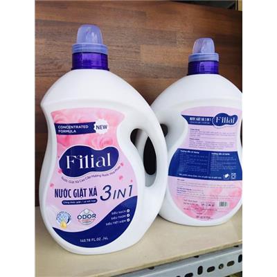 Chai Nước Giặt Xả 3in1 Filial 4 lít Hương Nước Hoa Pháp  Chai Nuoc Giat Xa 3in1 Filial 4 lit Huong Nuoc Hoa Phap