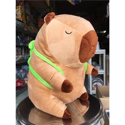 Gấu Bông "Bộ Trưởng Bộ Ngoại Giao" CapyBara Cõng Rùa Cao 30cm