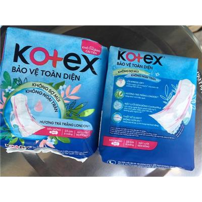 Băng Vệ Sinh Kotex Ban Ngày Bảo Vệ Toàn Diện Siêu Mỏng Cánh 23cm 8 Miếng