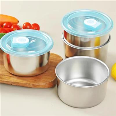 Hộp Thực Phẩm Inox TRÒN 450ml Có Nắp