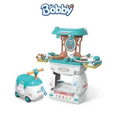 Bộ Đồ Chơi BÁC SĨ Xe Chòi Chân 2in1 Bobby 24 Chi Tiết