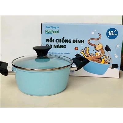 XANH: Nồi Chống Dính Đa Năng GREEN COOK GCS222-18IH Size 18cm Đáy Từ