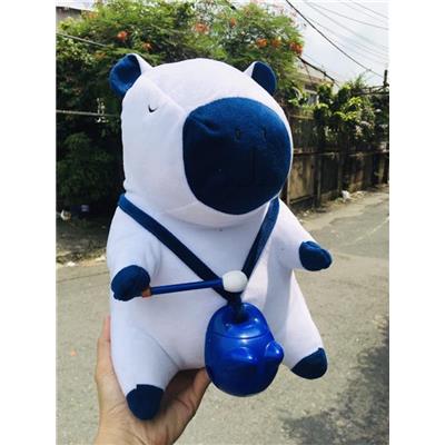 Gấu Bông "Bộ Trưởng Bộ Ngoại Giao" CapyBara Gõ Mõ Cao 30cm