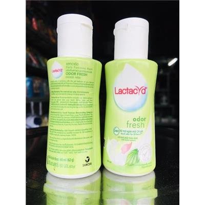 XANH LÁ: Dung Dịch Vệ Sinh Phụ Nữ LACTACYD Ngăn Mùi 24H 60ml Odor Fresh