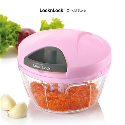 Dụng Cụ Băm Rau Củ Quả Lock&Lock CKS308PIK Size S 400ml  Dung Cu Bam Rau Cu Qua Lock&Lock CKS308PIK Size S 400ml