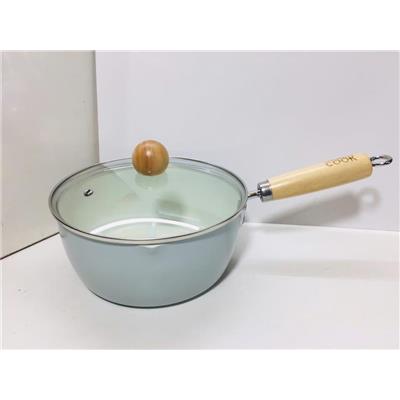 Nồi QUÁNH Thép Ceramic Green Cook TAY CẦM GỖ Đáy Từ GCP248-20IH  Noi QUANH Thep Ceramic Green Cook TAY CAM GO Day Tu GCP248-20IH