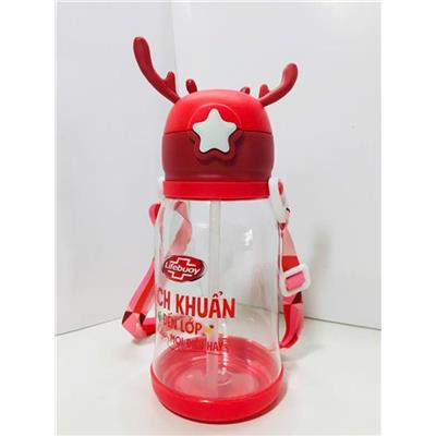 ĐỎ: Bình Nước Lifebuoy 600ml Cho Bé Đến Trường - Có Ống Hút, Dây Đeo  DO: Binh Nuoc Lifebuoy 600ml Cho Be Den Truong - Co Ong Hut, Day Deo