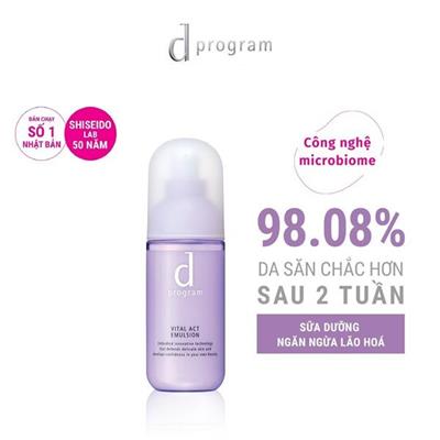 TÍM: Sữa Dưỡng D Program NGĂN NGỪA LÃO HÓA DA 100ml Vital Act Emulsion