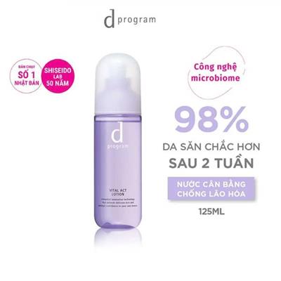 TÍM CAO: Nước Cân Bằng d program NGĂN NGỪA LÃO HÓA DA 125ml Vital Act Lotion