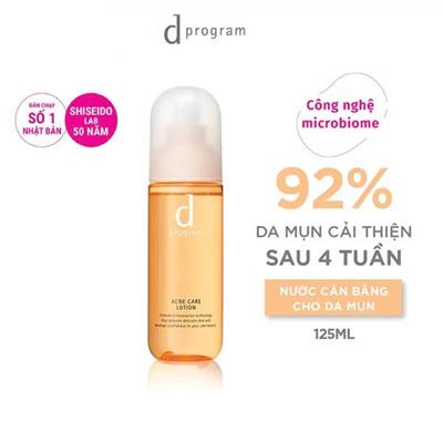 VÀNG CAO: Nước Cân Bằng d program CHĂM SÓC DA MỤN 125ml ACNE CARE LOTION