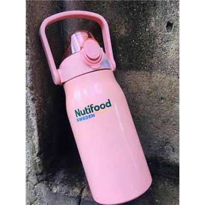 HỒNG: Bình Giữ Nhiệt NUTIFOOD 1000ml Có Quai Xách