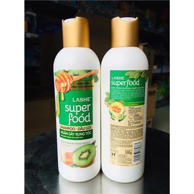 Dầu Gội LASHE Superfood Ngăn Gãy Rụng Tóc Chai 150G