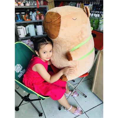 Thú Bông "Bộ Trưởng Bộ Ngoại Giao" CapyBara Cõng Rùa SIZE KHỔNG LỒ