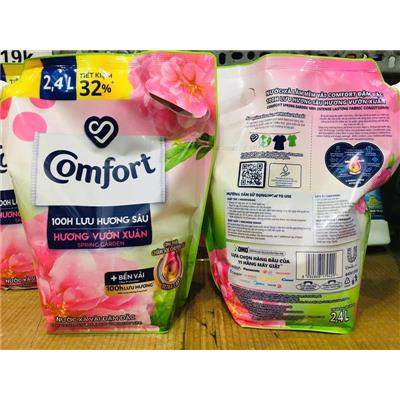 Nước Xả Vải Comfort Lưu Hương Sâu Hương Vườn Xuân 2.4l - HỒNG