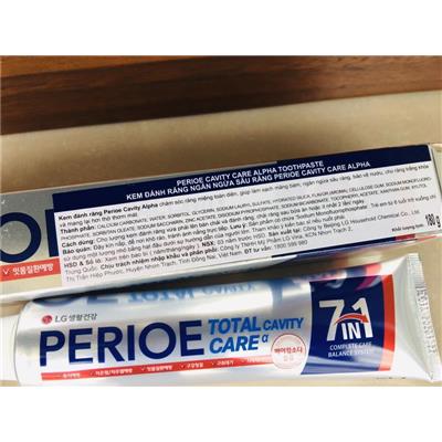 Kem Đánh Răng Ngừa Sâu Răng 7 in 1 Perioe Total Care Cavity Hàn Quốc 180g  Kem Danh Rang Ngua Sau Rang 7 in 1 Perioe Total Care Cavity Han Quoc 180g