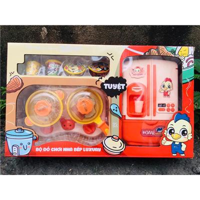 Bộ Đồ Chơi Nhà Bếp Luxury 13 Chi Tiết Có TỦ LẠNH