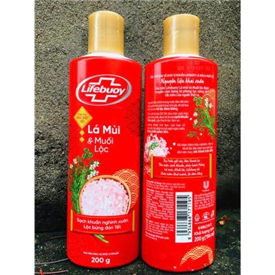 Sữa Tắm LIFEBUOY 200g Lá Mùi & Muối Lộc CHAI ĐỎ