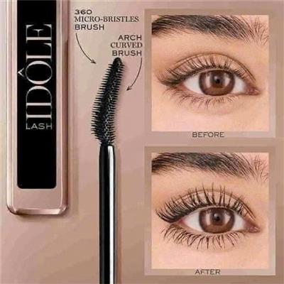 (2.5ml) Mascara Lancôme Lash Idôle Lash Lifting Volumizing 01 Glossy Black Làm Dày, Dài Và Cong Mi