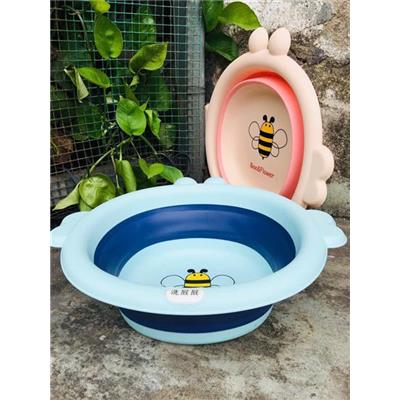 2 MÀU: THAU/ CHẬU Rửa Mặt Bằng Nhựa XẾP GỌN Hình ONG
