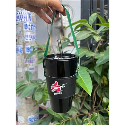 LY THỦY TINH Có Nắp KÈM QUAI XÁCH, ỐNG HÚT (Thum Up)  LY THUY TINH Co Nap KEM QUAI XACH, ONG HUT (Thum Up)